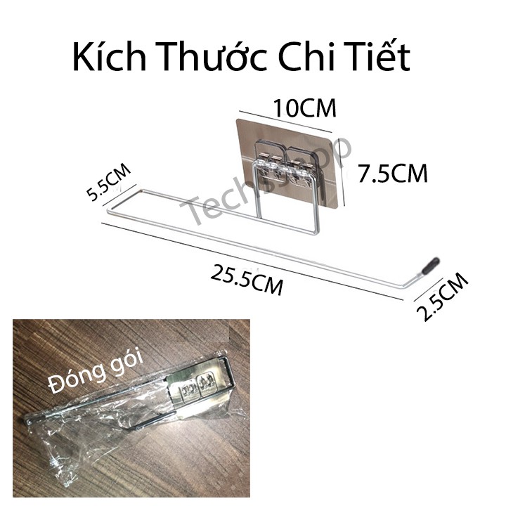 Móc Treo Inox Dán Tường Treo Khăn, Cuộn Giấy Trong Nhà Bếp - Giá Treo Đồ Trong Nhà Tắm