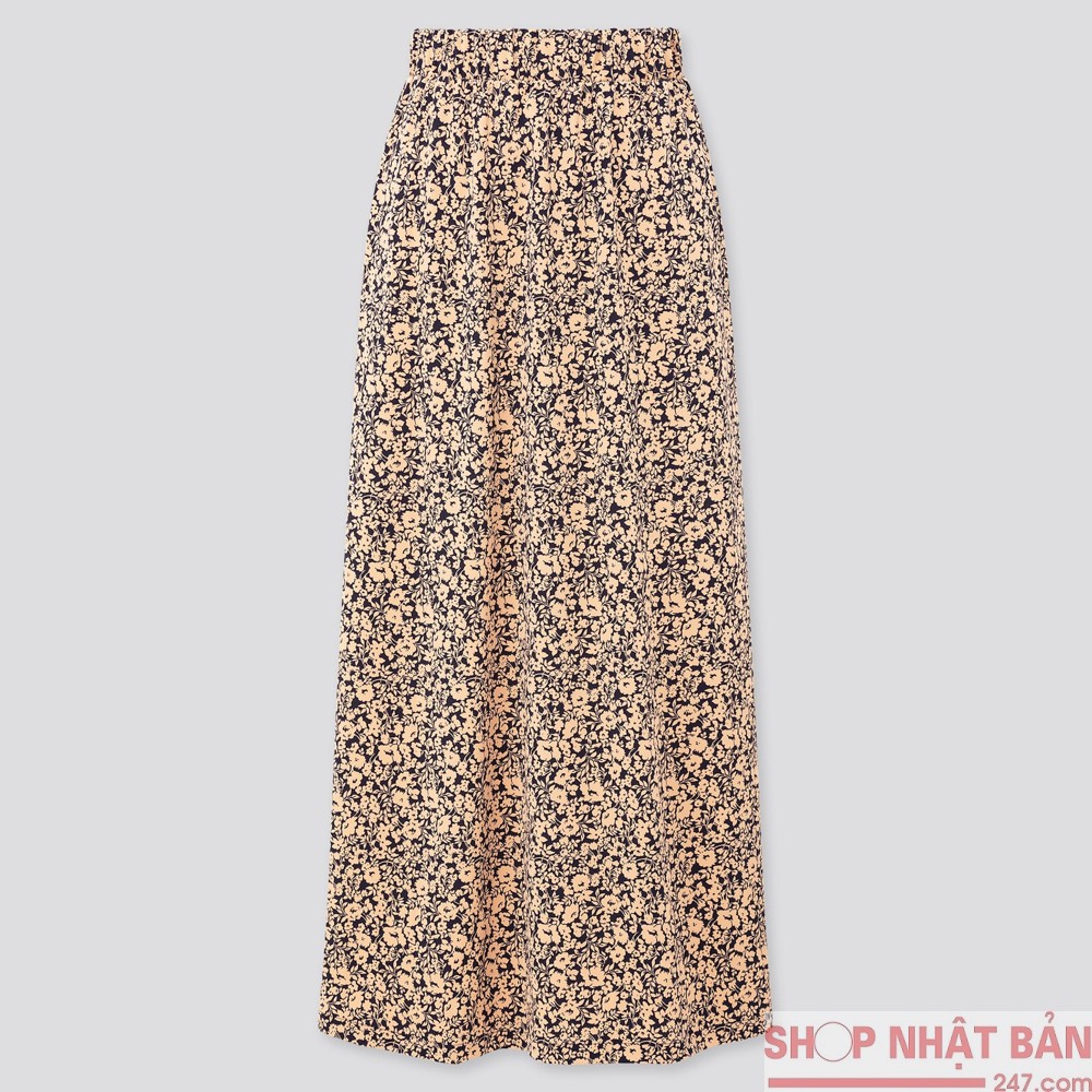 Chân váy Uni midi in hoa Nhật Bản- mã 422749