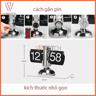 Đồng hồ lật để bàn kiểu Retro