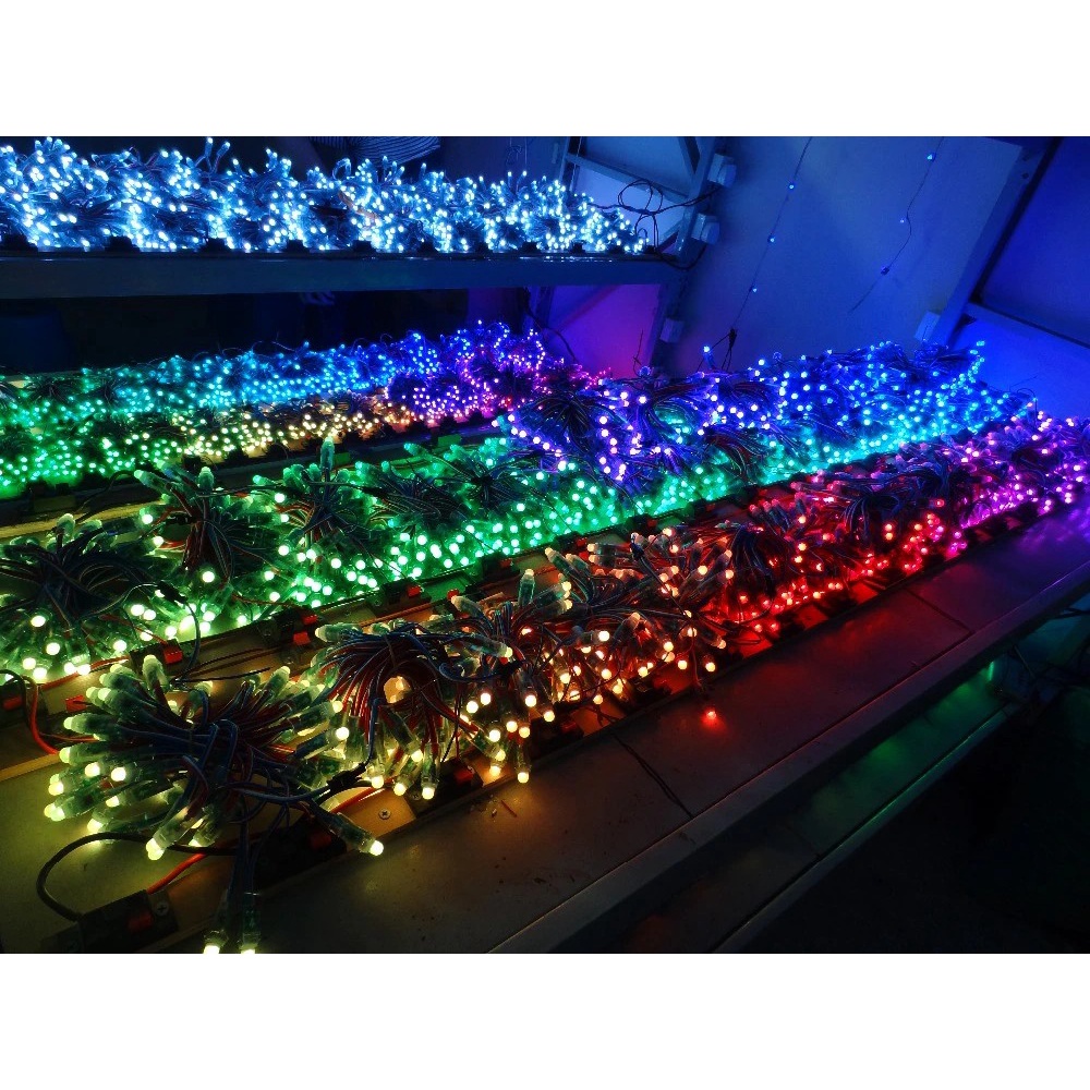 Led đúc full màu WS2811 5V chống nước IP68 50 bóng