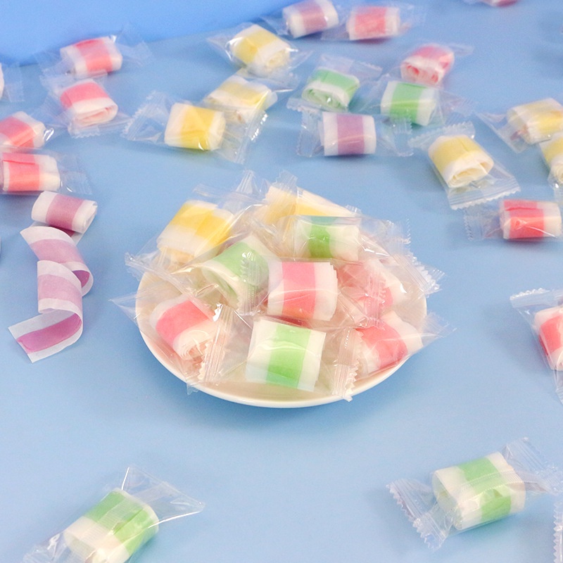 [ Kẹo tuổi thơ ] 100g Kẹo cuộn trái cây / Kẹo hoa quả mềm ăn vặt siêu ngon