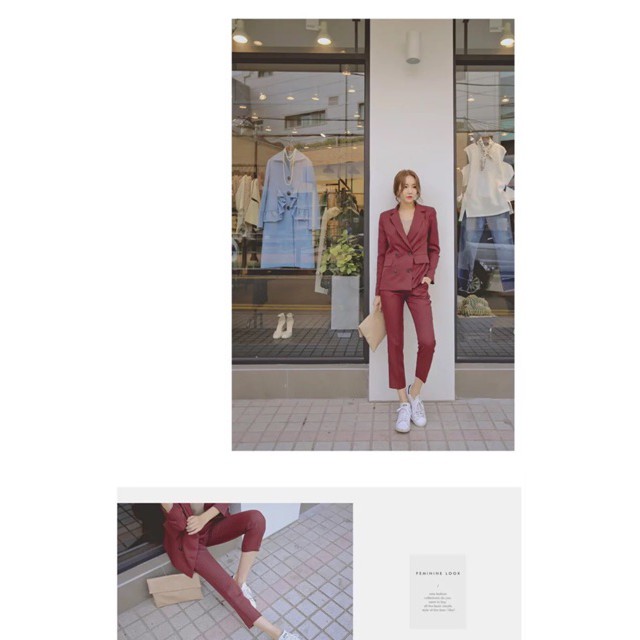 Set Blazer phong cách Công sở Hàn Quốc - Kèm ảnh thật (order) | BigBuy360 - bigbuy360.vn