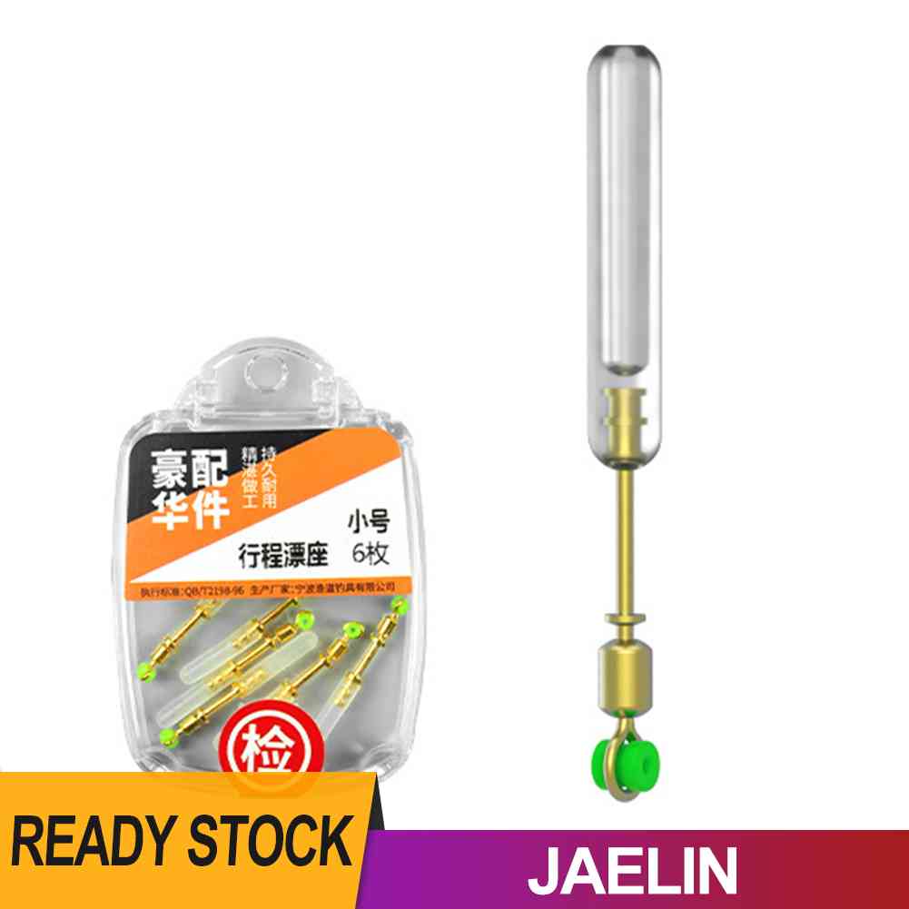 Bộ 6 Phao Nổi Câu Cá Bằng Silicone Đầu Đồng