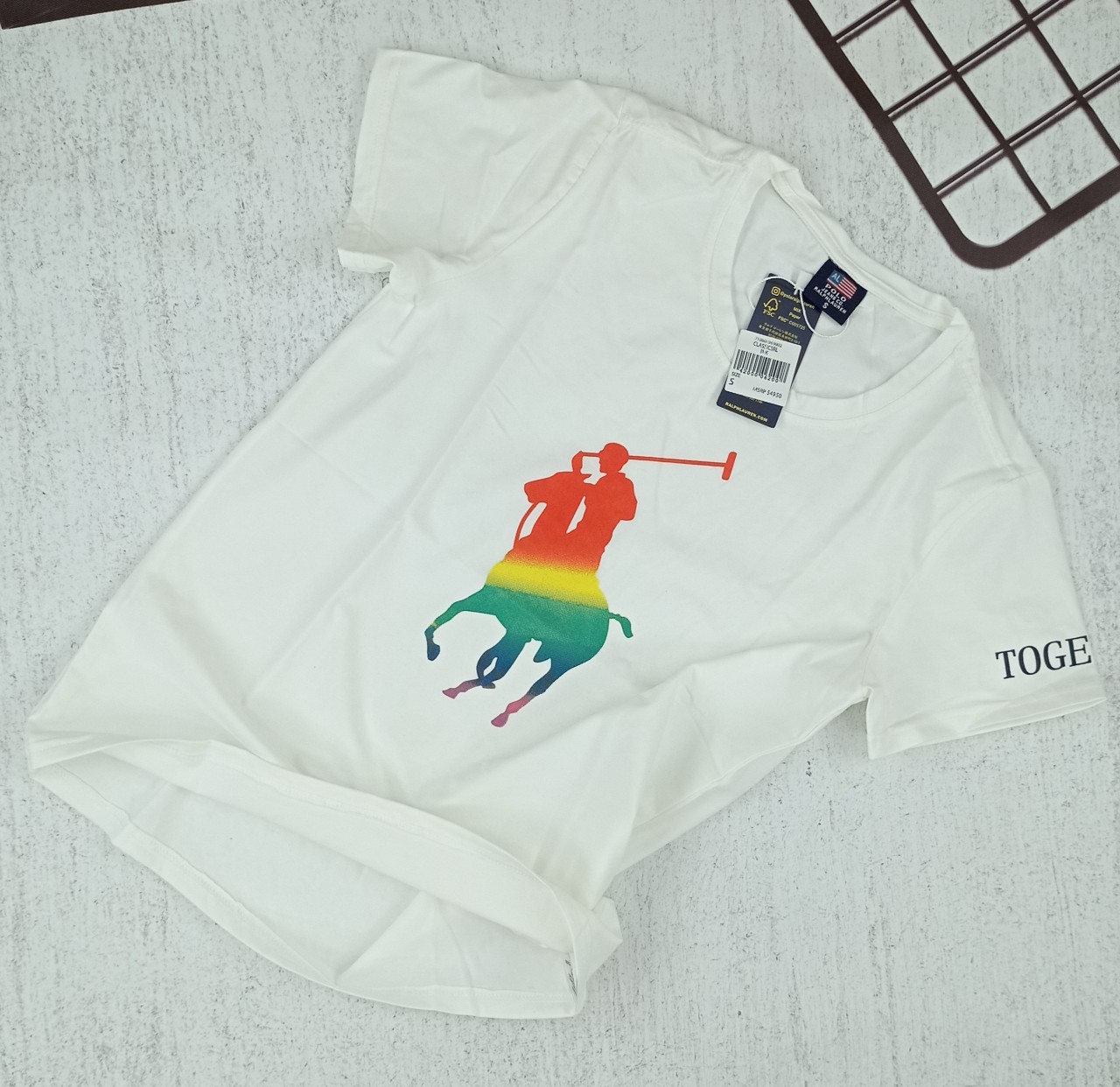 Áo thun nữ cổ tròn tay ngắn cotton 100% VNXK in hình polo dễ thương