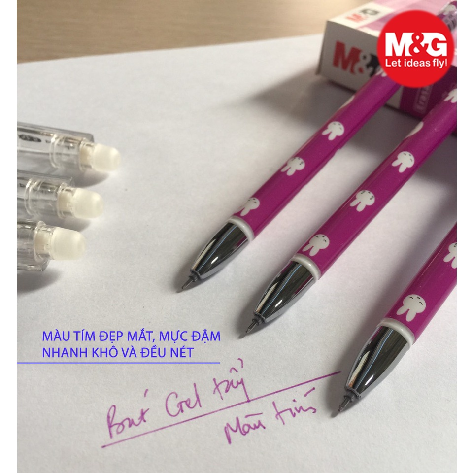Bút gel xóa được M&amp;G FKP65830 nét 0.5mm - Mực tím