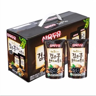 Thùng 20b x 195ml Sữa óc chó đậu đen hạnh nhân Hàn Quốc