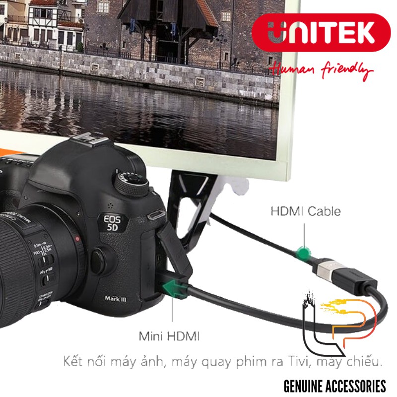 Cáp chuyển Micro HDMI ra HDMI dài 1,5M UNITEK Y-C 153