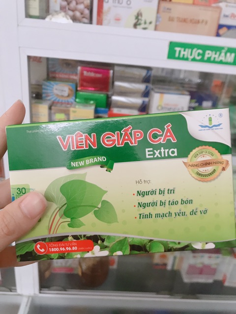 VIÊN GIẤP CÁ extra - Viên uống hỗ trợ điều trị Trĩ và táo bón | BigBuy360 - bigbuy360.vn