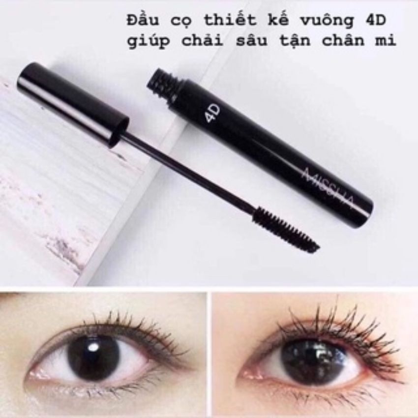 Chải mi Mascara 4D làm dày mi Missha The Style 4D