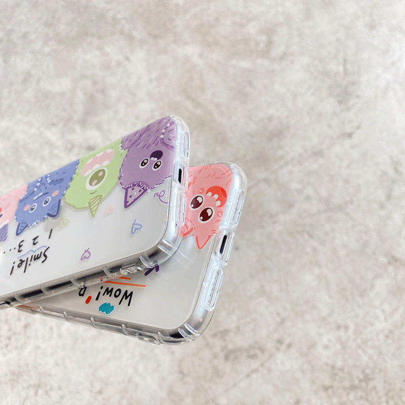 Ốp điện thoại TPU mềm trong suốt hình quái vật cho iPhone 12 11 Pro Max 12mini XR Xs Max 8 7 Plus | BigBuy360 - bigbuy360.vn