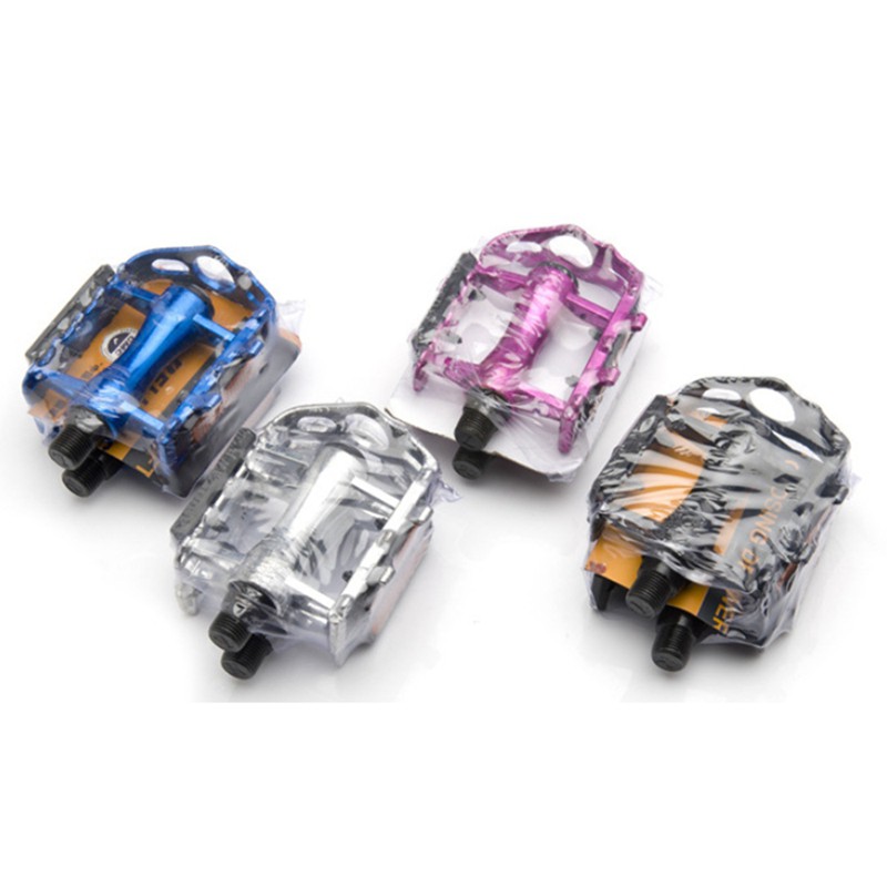1Pair Bike Bicycle Pedals MTB Bike Part Pedal Cycling Aluminum Alloy Ultra-Light Flat Cage Pedals Bicycle Part,Red