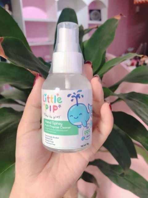XỊT RỬA TAY KHÔ KHÁNG KHUẨN 99,9% CHO BÉ LITTLE PIP HAND SPRAY 90g - Thái Lan