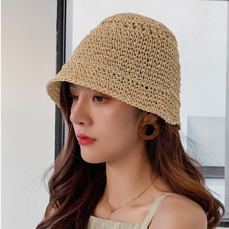 Mũ cói mềm đi biển Hottrend thời trang Phong Cách Hàn Quốc 2021