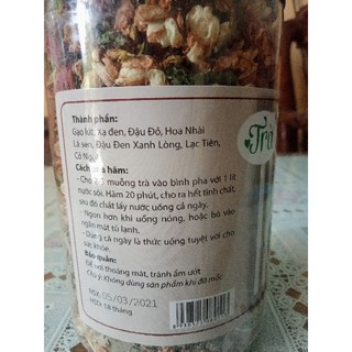 trà gạo lức xạ đen cho vòng bụng phẳng