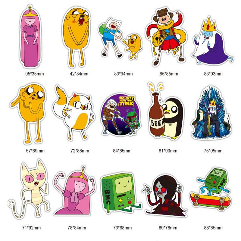 Set 29 Nhãn Dán Trang Trí Hình Nhân Vật Hoạt Hình