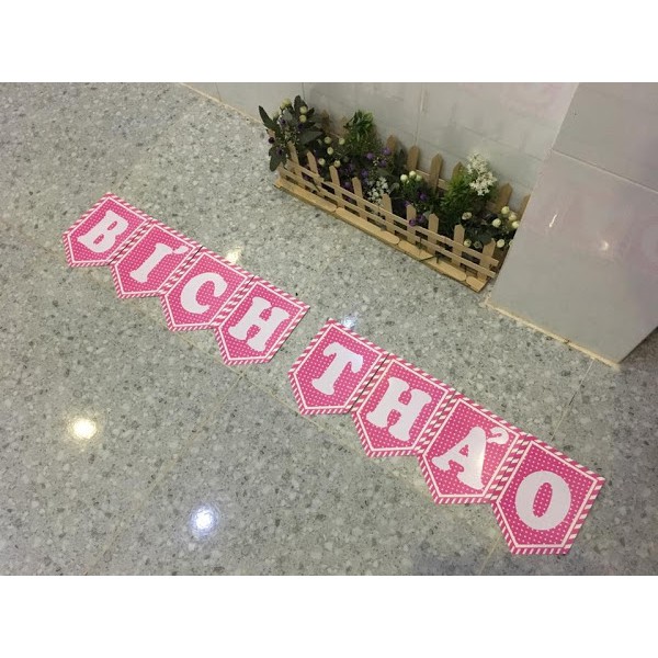Dây chữ ghép tên, dây chữ happy birthday