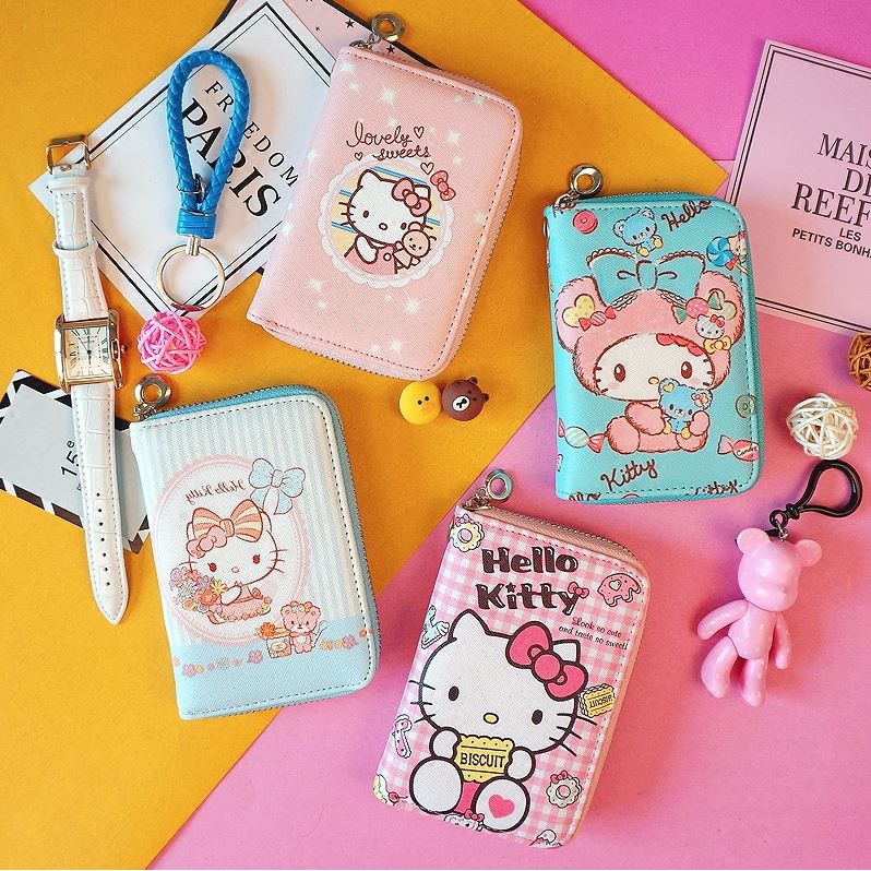 Ví Ngắn Nữ Cầm Tay Size Lỡ Hình Mèo Hello Kitty Cực Xinh Xắn Và Tiện Lợi !