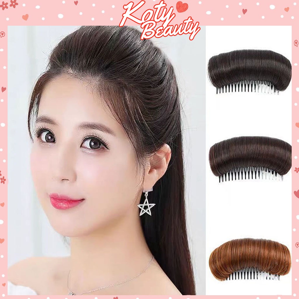 ◄Combo kẹp phồng mái tóc giả làm tự nhiên và búi rối cho nữ