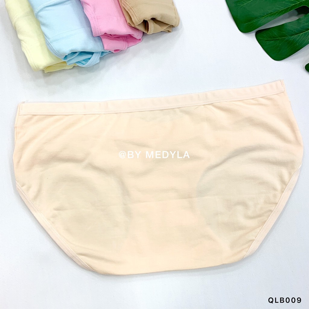 MEDYLA - Quần lót bầu cạp chéo cotton co dãn mỗi quần 1 túi Zip - QLB009