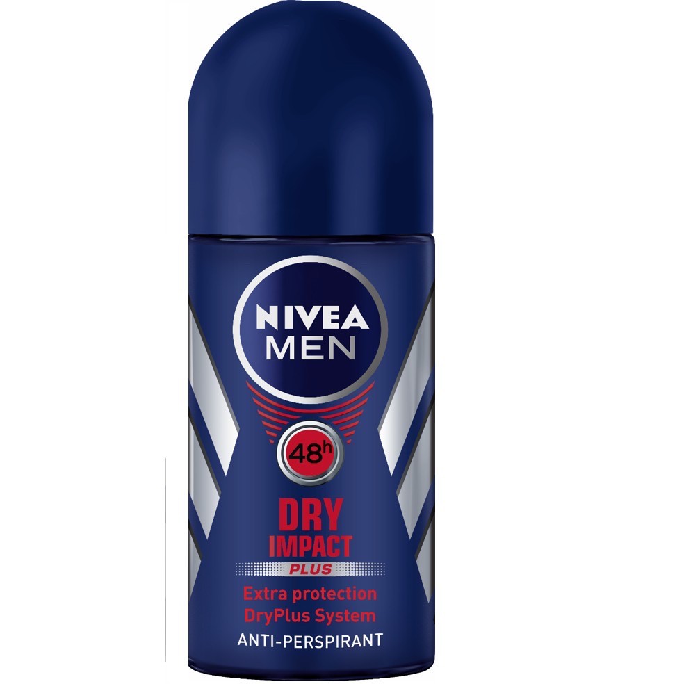 Lăn ngăn mùi NIVEA MEN Dry Impact khô thoáng (50ml)