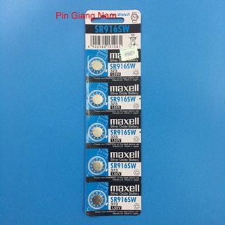 Pin đồng hồ SR916SW / Pin SR916SW 373 Maxell 1.55V vỉ 5 viên