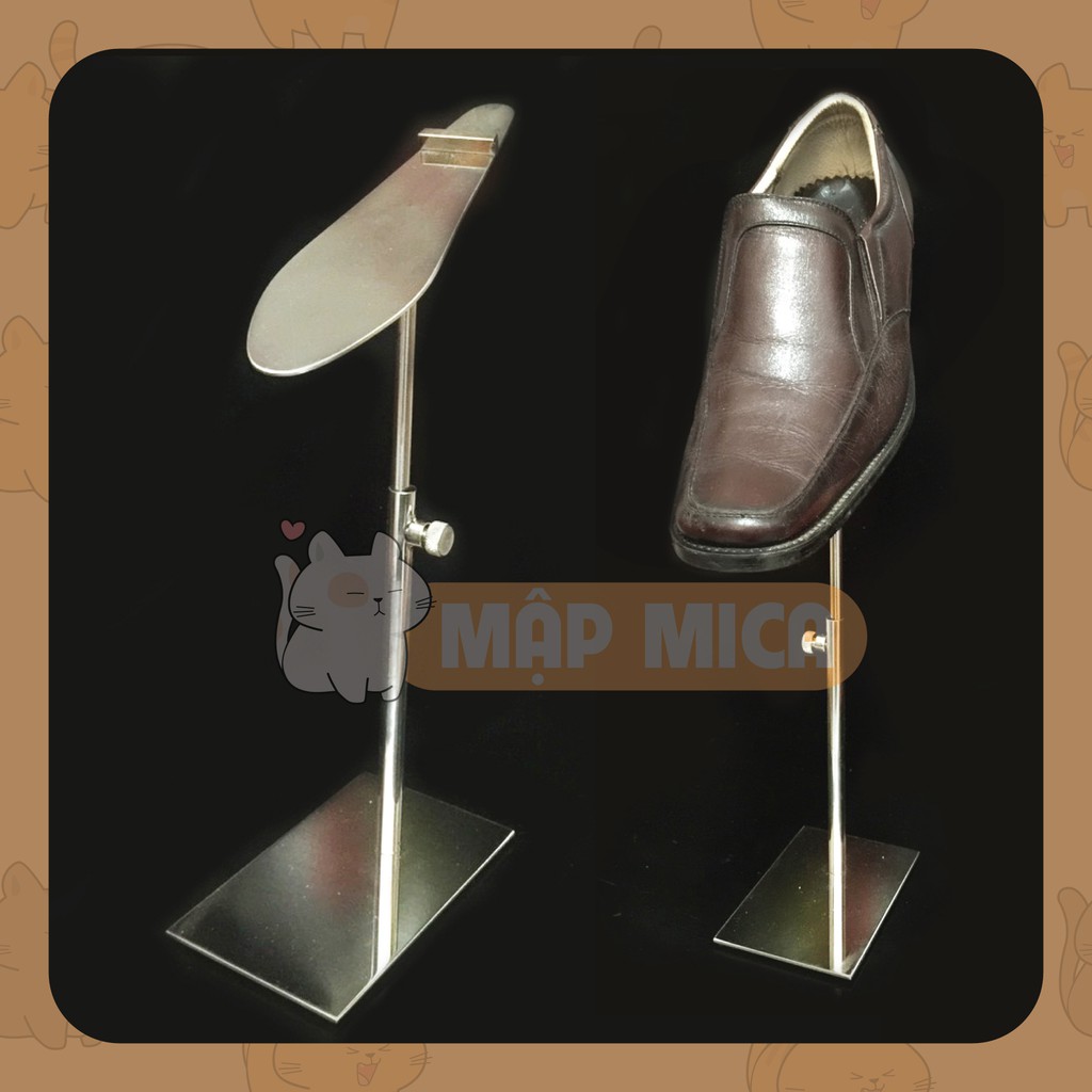 Cây Inox Trưng Bày Giầy Dép - Điều Chỉnh Cao - Thấp