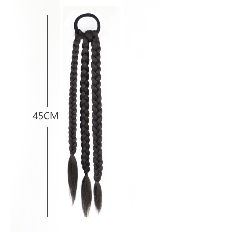 Tóc Giả Thắt Bím Dài Phong Cách Ngọt Ngào Cho Nữ Tập Boxing