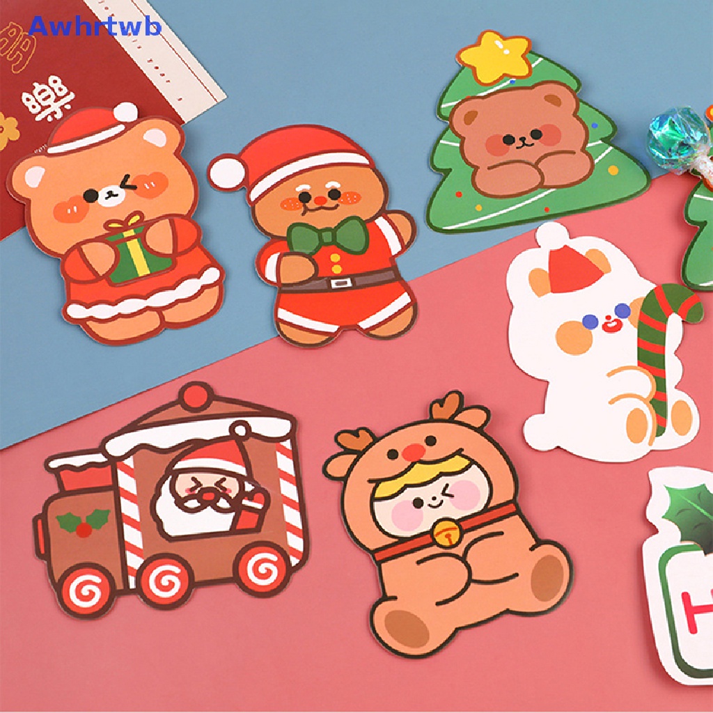 Set 5 Thiệp Kẹo Mút Trang Trí Giáng Sinh Năm Mới