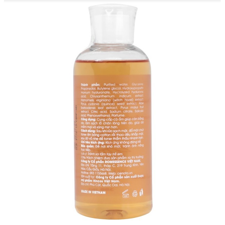 [Mã FMCGMALL -8% đơn 250K] Toner Hoa Cúc Cenota Daisy Toner 250ml | BigBuy360 - bigbuy360.vn