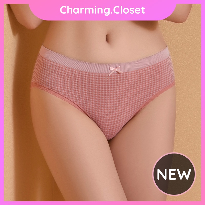 Quần Chip Nữ Cotton Tăm Kháng Khuẩn Freesize Mềm Mại, Quần Lót Cotton Nữ Phối Ren Nơ Ngọt Ngào Dễ Thương | BigBuy360 - bigbuy360.vn