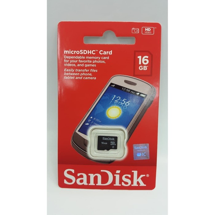 Thẻ Nhớ Micro Sd 16gb Class 4 Hiệu Sandisk