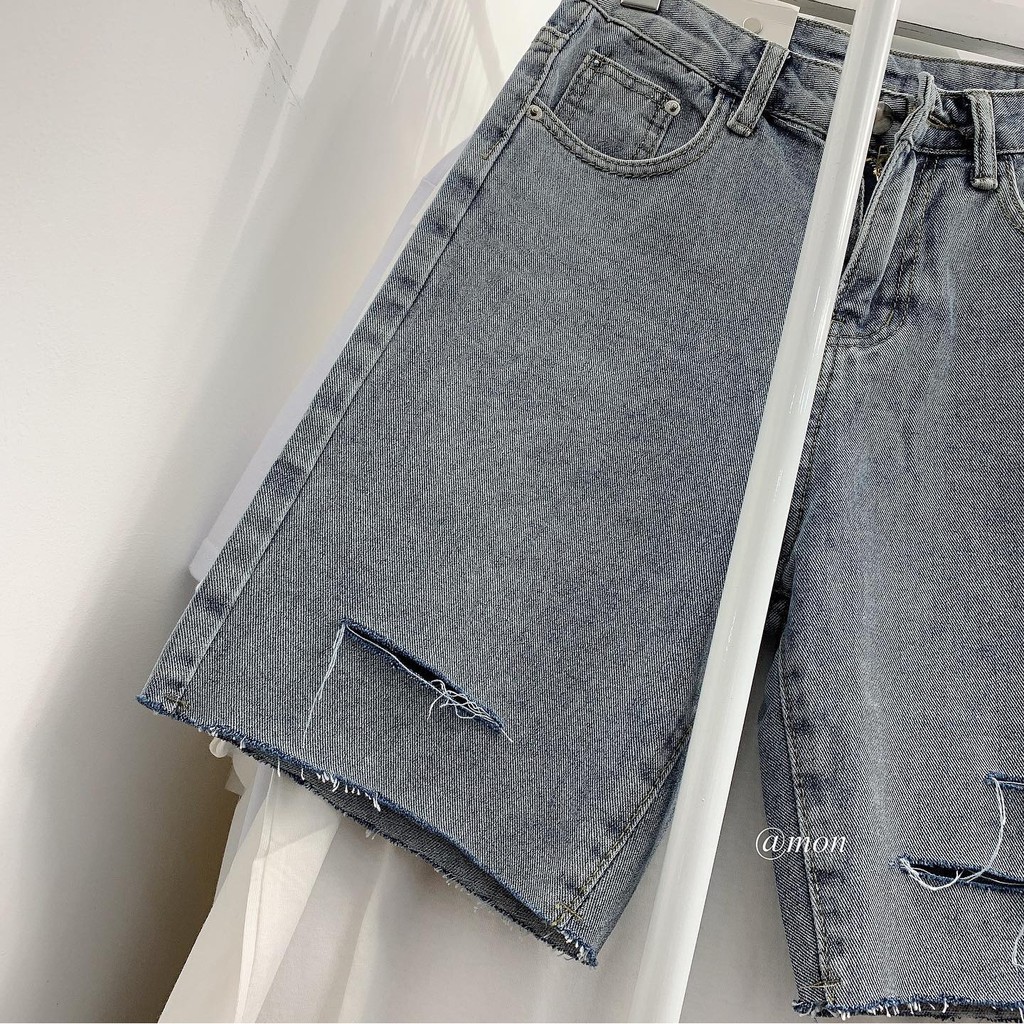 200578 NGỐ RÁCH 3 VỆT- XANH NHẠT - S,M,L,XL | BigBuy360 - bigbuy360.vn