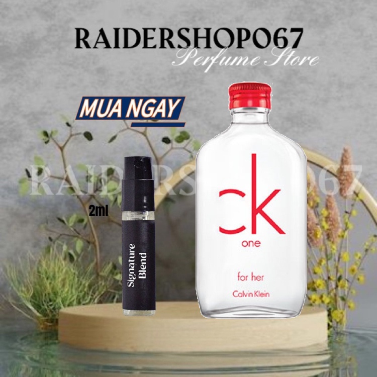 Nước hoa nước hoa CK One RED EDITION for her EDT Test 10ml/20ml Spray / Chuẩn authentic ®️
