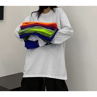 Áo thu đông nam form rộng chất thun mỏng thời trang ulzzang hàn quốc áo thun nam mỏng tay dài cổ tròn mặc nhà đi học