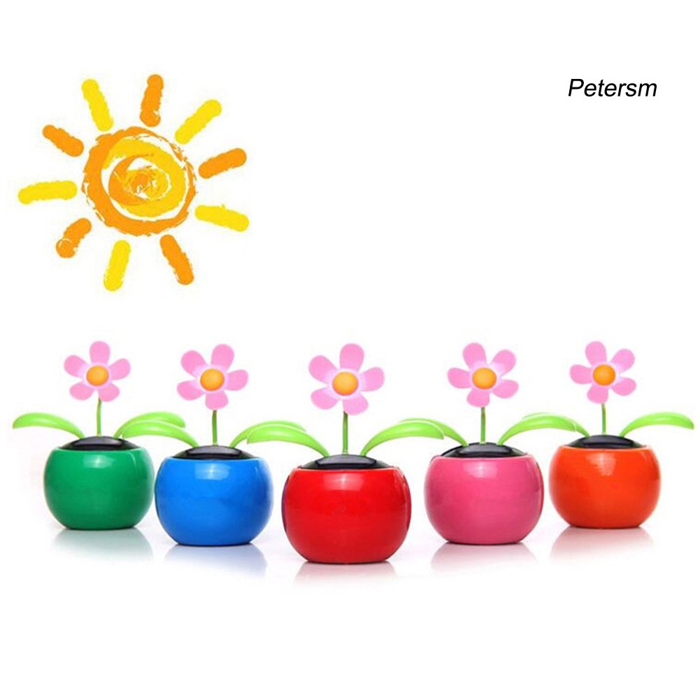 Đồ Chơi Hoa Trong Chậu Nhảy Múa Chạy Bằng Năng Lượng Mặt Trời Trang Trí Cho Xe Hơi