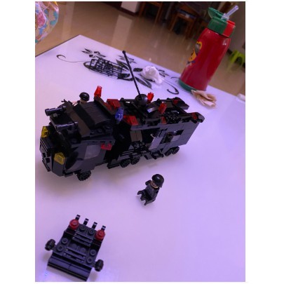 Bộ Xếp Hình Cảnh Sát ,Lắp Ghép OTO, ROBOT, THUYỀN, Trực Thăng 500 chi tiết