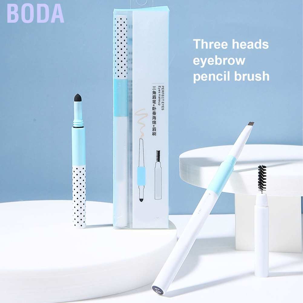 Bút kẻ lông mày 3 trong 1 lâu trôi màu đen
 | BigBuy360 - bigbuy360.vn