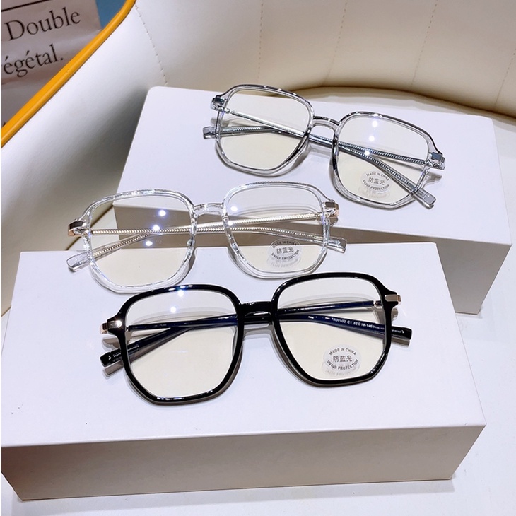 Kính Mát Gọng Phẳng Bảo Vệ Mắt Chống Tia Sáng Xanh Chống Tia Bức Xạ Dành Cho Nữ