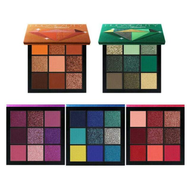 Bảng mắt 9 ô Huda Beauty Obsessions Palette Warm Brown, Topaz, Ruby, Emerald