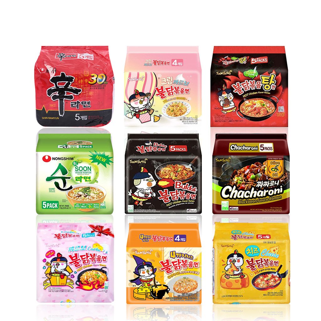 Mì cay Samyang Hàn Quốc nhiều vị Lốc 5 Gói