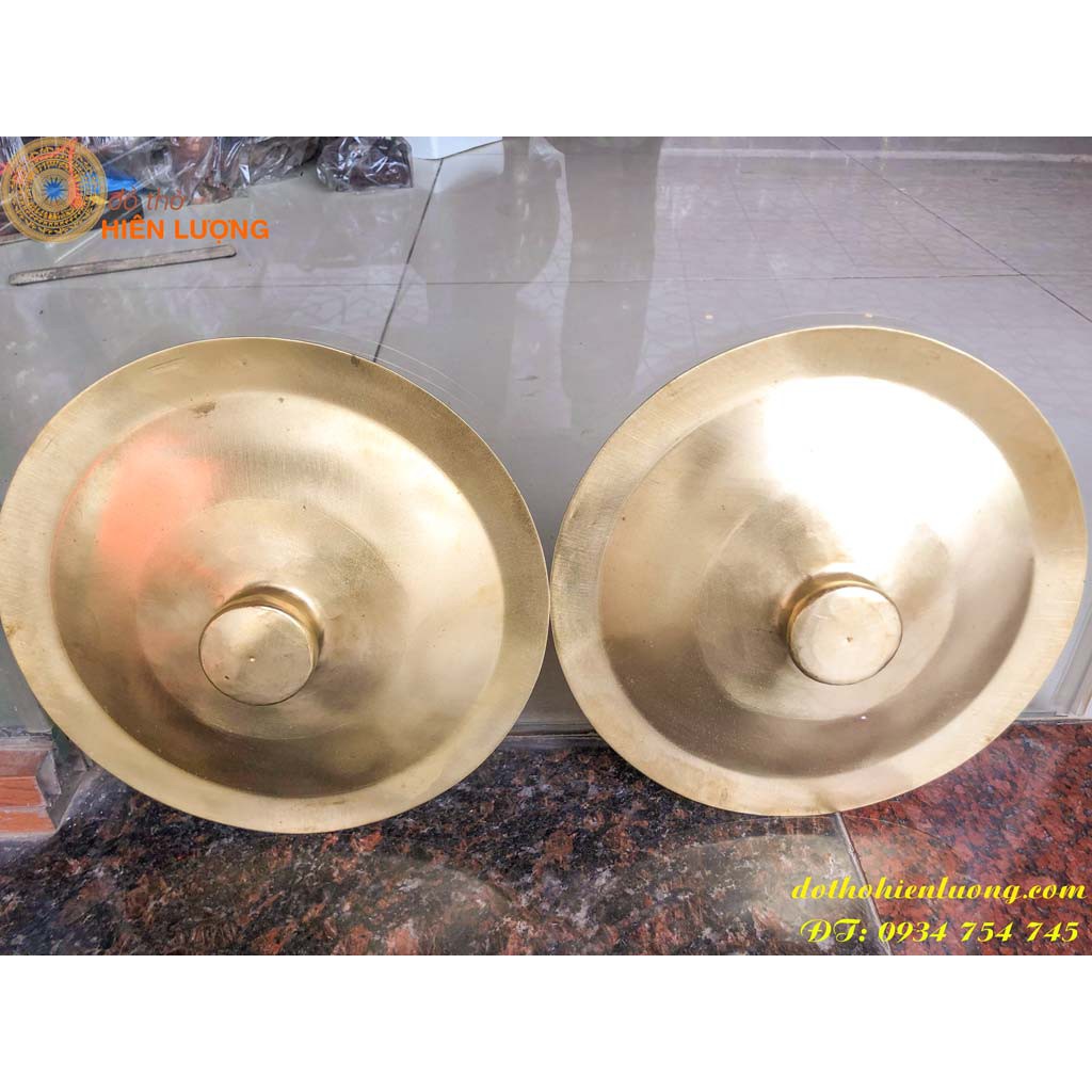 Não Bạt, Chũm Chọe, Chập Cheng Bằng Đồng Vàng 20cm