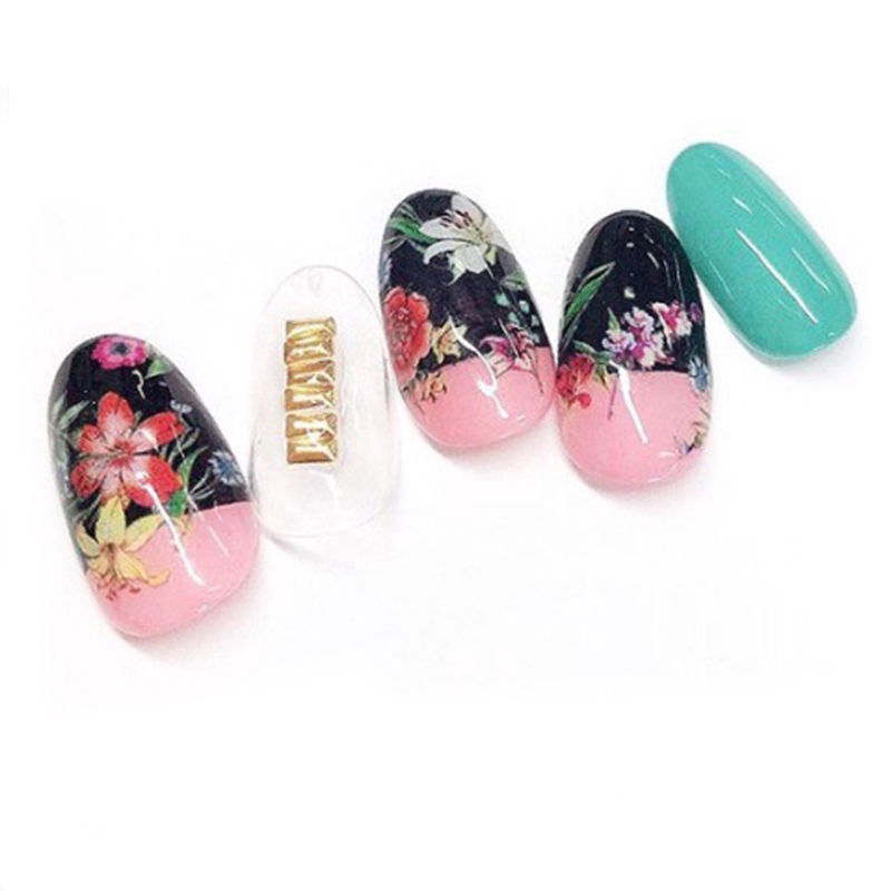 [Hàng mới về] Miếng dán trang trí móng tay nghệ thuật chuyển nước tiện lợi
