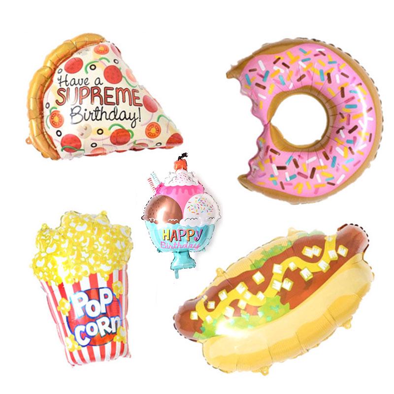 1 Bong Bóng Hình Que Kem / Pizza / Bánh Donut Trang Trí Tiệc Sinh Nhật