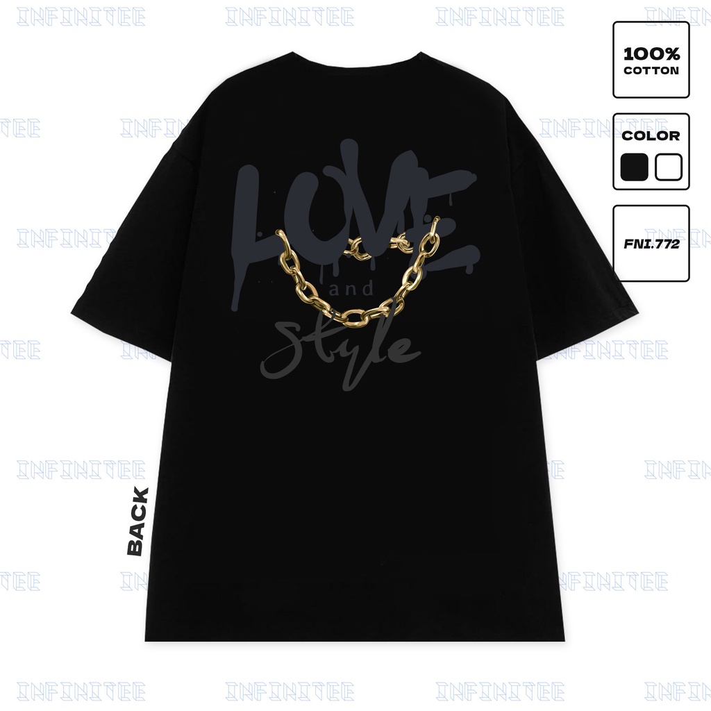 Áo thun INFINITEE Fni0772, Thun 100% Cotton - form rộng Unisex.