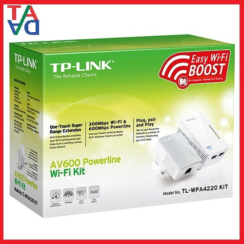 Bộ Mở Rộng Internet Qua Đường Dây Điện TP-Link TL- WPA4220KIT AV600 300Mbps - Hàng Chính Hãng | BigBuy360 - bigbuy360.vn