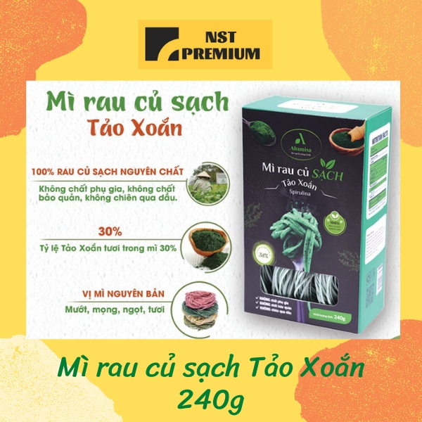 [Giá hủy diệt] Mì Rau Củ Sạch Tảo Xoắn 240g