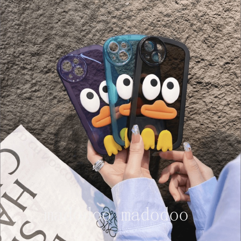 Soft Casing Huawei Nova 10 Pro 9 SE Y90 Y70 Cartoon 3D Expressio Duck ins Round Fine Hole Clear Lens Protection Soft Phone Case Full AirBag Anti-fall Back Cover NKS 15