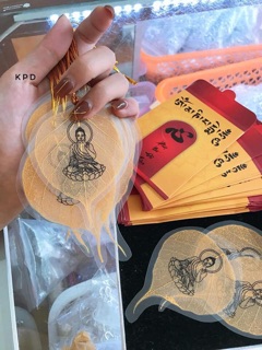 LÁ BỒ ĐỀ DÁT VÀNG - BÌNH AN MAY MẮN