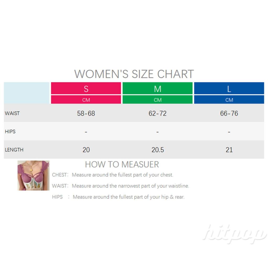 Hitpop-Women Fitness Waist Trainer, Oil Painting Print Elastic Corset Cincher Shaper with Chest Support for Girls,