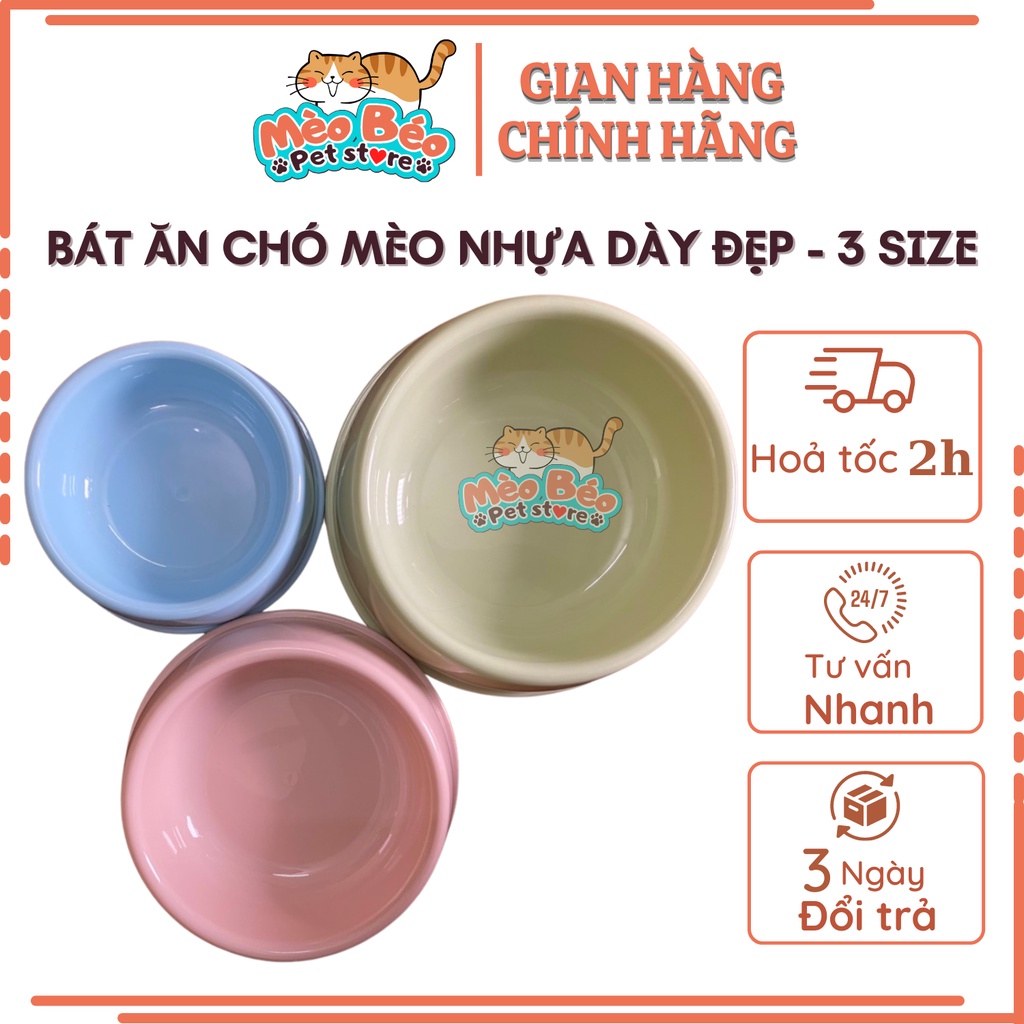 Bát ăn nhựa cho chó mèo -  loại đẹp
